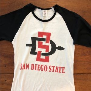 San Diego State baseball tee